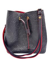 Louis Vuitton NeoNoe MM Embossed Monogram Empreinte Marine Rouge
